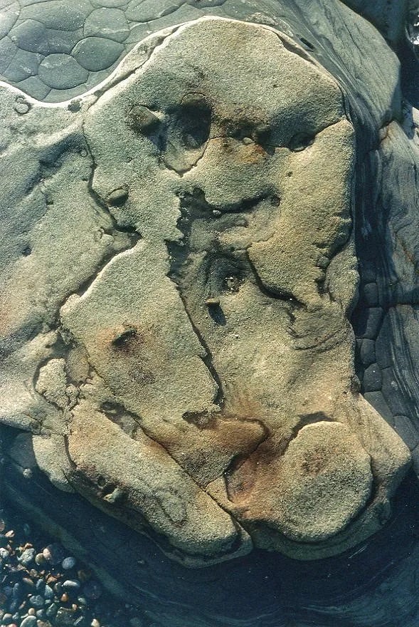 Lucien Clergue (French, 1934-2014) Print: Lucien Clergue (French,1934-2014) Print. Rock Formations - Point Lobos. Printed in 1989. 6 x 9 inches. Not hand-signed unless otherwise stated. Photomechanical Print. Lots that contain nudity have
