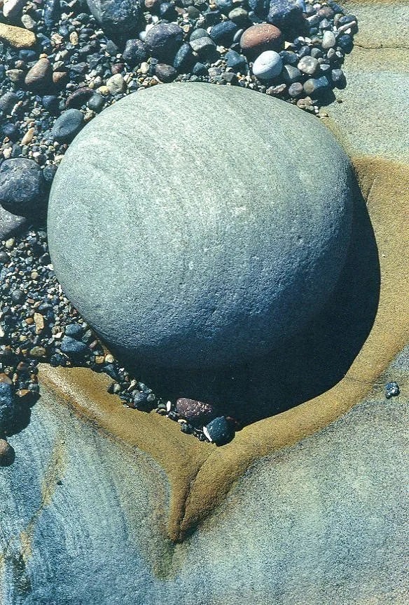 Lucien Clergue (French, 1934-2014) Print: Lucien Clergue (French, 1934-2014) Print. Rock Formations - Point Lobos. Printed in 1989. 6 x 9 inches. Not hand-signed unless otherwise stated. Photomechanical Print. Lots that contain nudity have