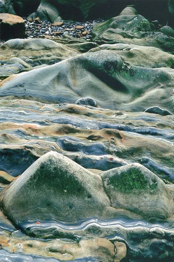Lucien Clergue (French, 1934-2014) Print: Lucien Clergue (French, 1934-2014) Print. Rock Formations - Point Lobos. Printed in 1989. 6 x 9 inches. Not hand-signed unless otherwise stated. Photomechanical Print. Lots that contain nudity have