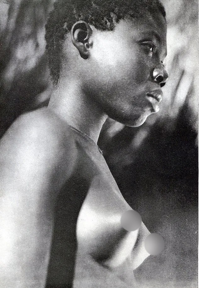 Lotte Errell (German, 1903-1991) Print: Lotte Errell (German, 1903-1991) Print. Negress (West Africa) - Berlin. Printed in 1934. 6 x 8 inches. Not hand-signed unless otherwise stated. Photomechanical Print. Lots that contain nudity have