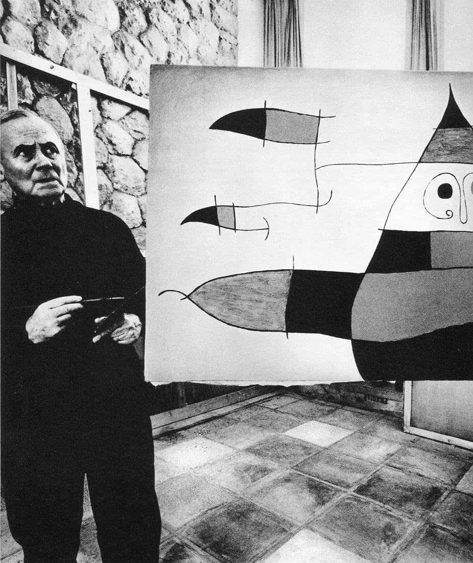 Bill Brandt (British, 1904-1983) Print: Bill Brandt (British, 1904-1983) Print. Joan Miro, Majorca - Gravure. Printed in 1966. 8 x 10 inches. Not hand-signed unless otherwise stated. Photomechanical Print. Lots that contain nudity have been