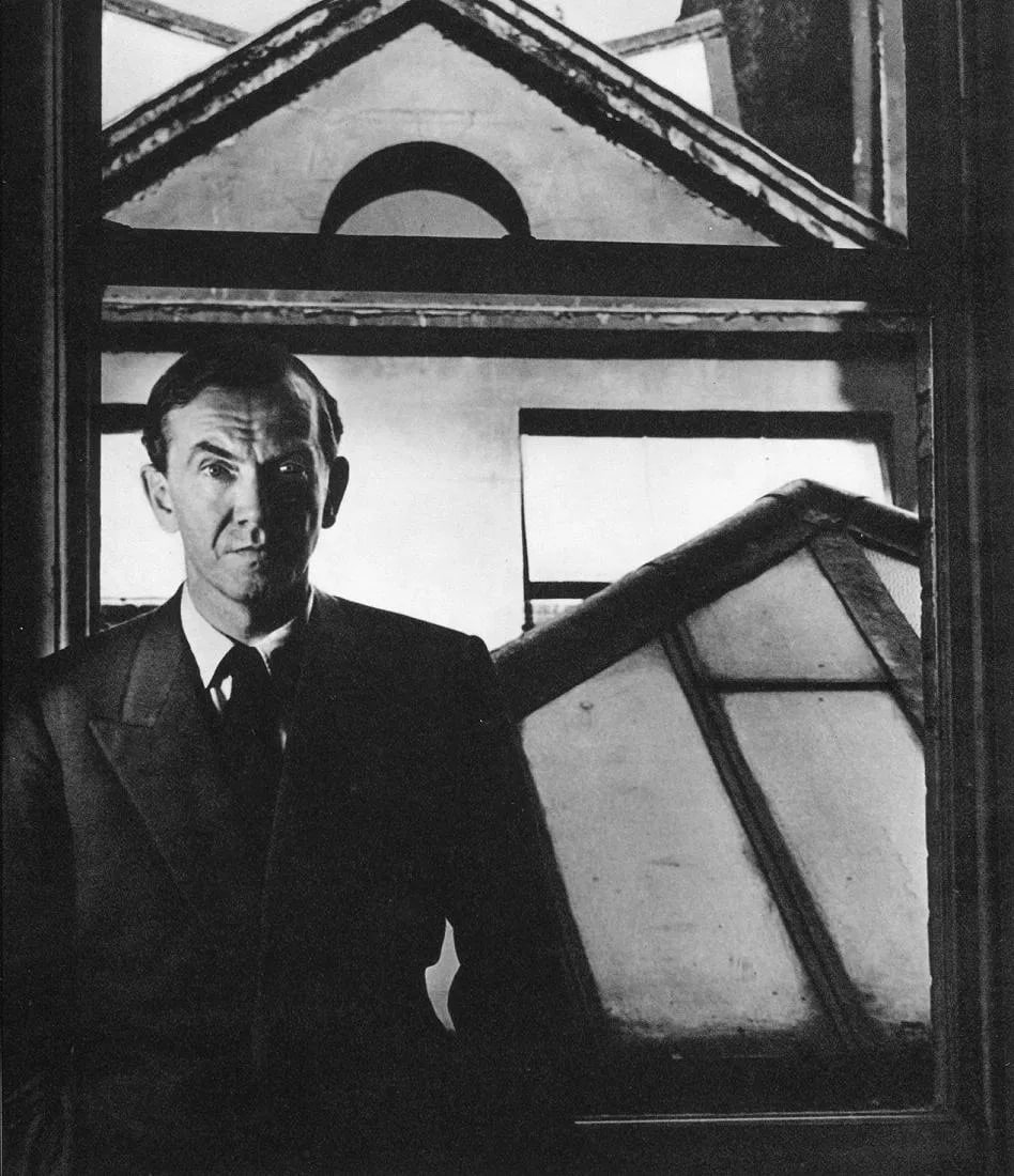 Bill Brandt (British, 1904-1983) Print: Bill Brandt (British, 1904-1983) Print. Graham Greene, Kensington - Gravure. Printed in 1966. 8 x 10 inches. Not hand-signed unless otherwise stated. Photomechanical Print. Lots that contain nudity ha