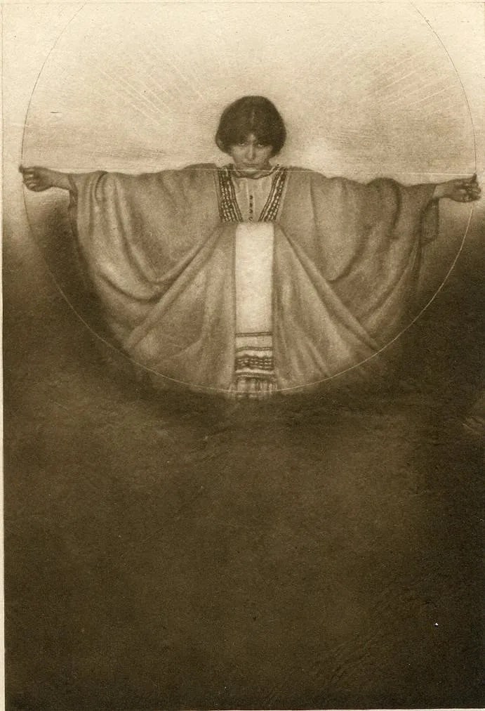Adelaide Hanscom (American, 1875-1931) Print: Adelaide Hanscom (American, 1875-1931) Print. aura - Dust-Grain Gravure. Printed in 1905. 4.5 x 6.5 inches. Not hand-signed unless otherwise stated. Photomechanical Print. Lots that contain nudity hav