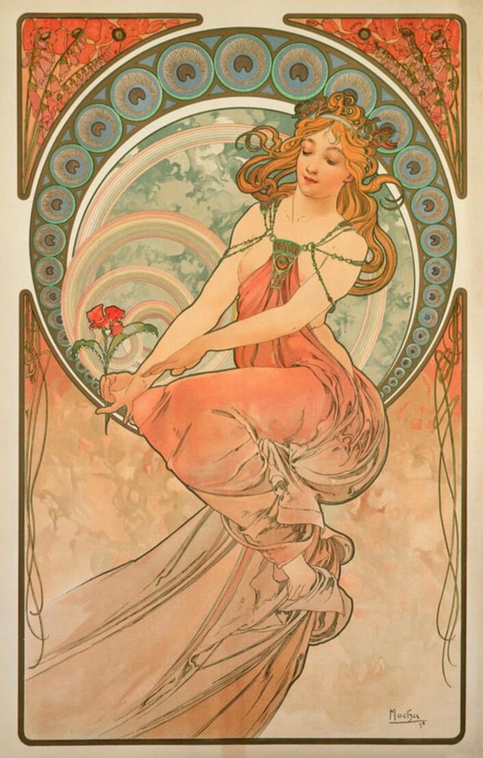 After Alphonse Mucha (Czech, 1860-1939) Print (1 of 3)