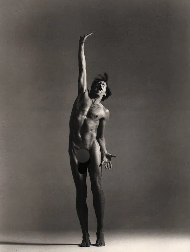 Richard Avedon (American, 1923-2004) Print: Richard Avedon (American, 1923-2004) Print. Peter Actor Stormare NYC. Printed in 1993. 11.00 x 14.00 inches Not hand-signed unless otherwise stated. Photomechanical Print. Lots that contain nudity