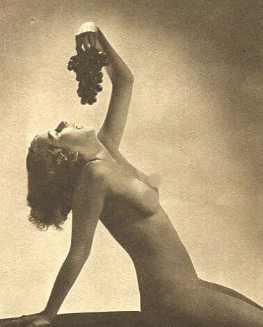 John Everard (British, 1876-1949) Print: John Everard (British, 1876-1949) Print. Women and Wine (nude). Printed in 1940. 4.00 x 5.00 inches Not hand-signed unless otherwise stated. Photomechanical Print. Lots that contain nudity have been