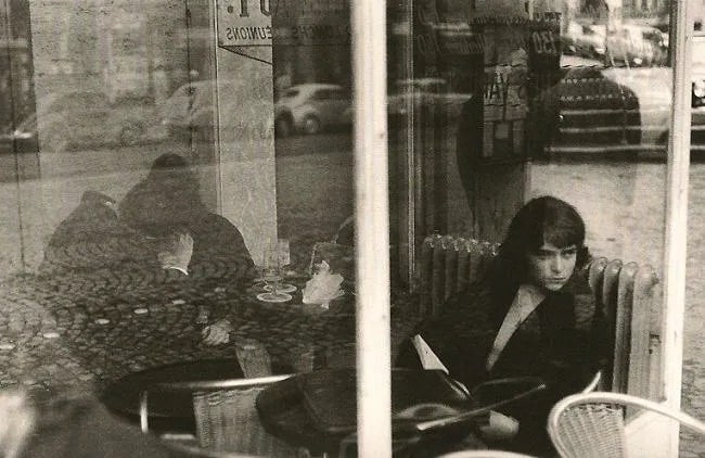 Izis-terrasse Print: Izis-terrasse Print. Boulevard St Germain. Printed in 1996. 7.50 x 5.00 inches Not hand-signed unless otherwise stated. Photomechanical Print. Lots that contain nudity have been partially obscured in