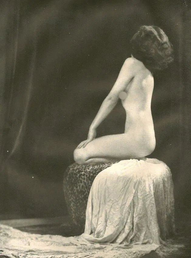 Alfred Cheney Johnston (American, 1885-1971) Print: Alfred Cheney Johnston (American, 1885-1971). Nude. Printed in 1937. 7.00 x 8.50 inches Not hand-signed unless otherwise stated. Photomechanical Print. Lots that contain nudity have been partially obs