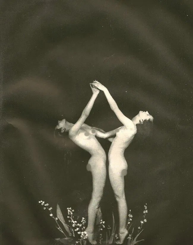 Alfred Cheney Johnston (American, 1885-1971) Print: Alfred Cheney Johnston (American, 1885-1971). 2 Nudes. Printed in 1937. 7.00 x 8.50 inches Not hand-signed unless otherwise stated. Photomechanical Print. Lots that contain nudity have been partially