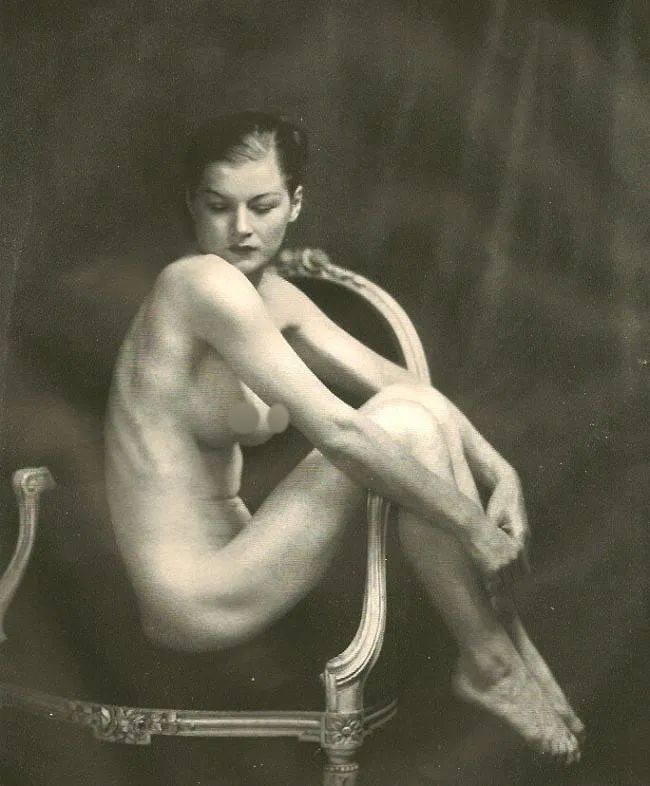 Alfred Cheney Johnston (American, 1885-1971) Print: Alfred Cheney Johnston (American, 1885-1971). Nude. Printed in 1937. 7.00 x 8.50 inches Not hand-signed unless otherwise stated. Photomechanical Print. Lots that contain nudity have been partially