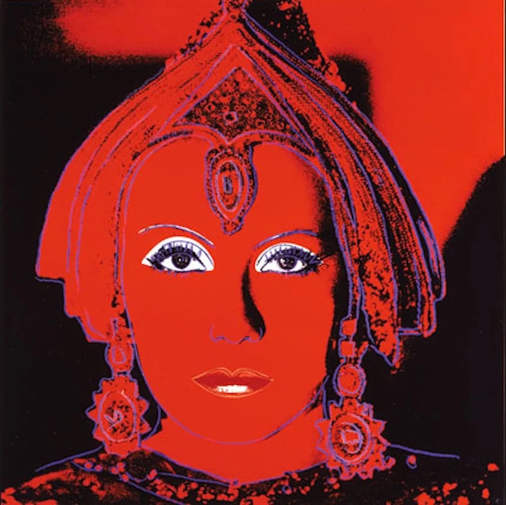 After Andy Warhol (American, 1928-1987) Silkscreen: After Andy Warhol (American, 1928-1987). Andy Warhol "The Star" Silkscreen. Ronald Feldman with printers markings. 38.00 x 38.00 inches. From "Myths". Marked and embossed. Not hand-signed unless