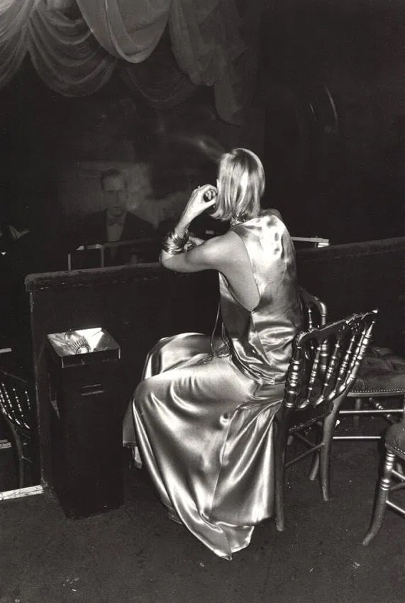 Michel Maïofiss (French, b. 1943) Print: Michel Maïofiss (French, b. 1943) Print. La Fille au Satin. Printed in 1996. 6.50 x 10.50 inches Not hand-signed unless otherwise stated. Photomechanical Print. Lots that contain nudity have been