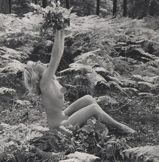 Lucien Lorelle (French, 1894-1968) Print: Lucien Lorelle (French, 1894-1968) Print. Nude. Printed in 1956. 7.00 x 8.00 inches Not hand-signed unless otherwise stated. Photomechanical Print. Lots that contain nudity have been partially