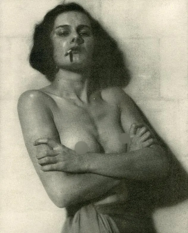 Ismay Taylor Print: Ismay Taylor Print. The Virago (nude). Printed in 1932. 6.00 x 8.00 inches Not hand-signed unless otherwise stated. Photomechanical Print. Lots that contain nudity have been partially obscured in the