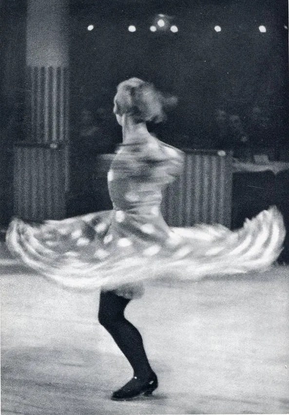 Ilse Bing (German, 1899-1998) Print: Ilse Bing (German, 1899-1998) Print. Twirling. Printed in 1932. 7.50 x 9.50 inches Not hand-signed unless otherwise stated. Photomechanical Print. Lots that contain nudity have been partially