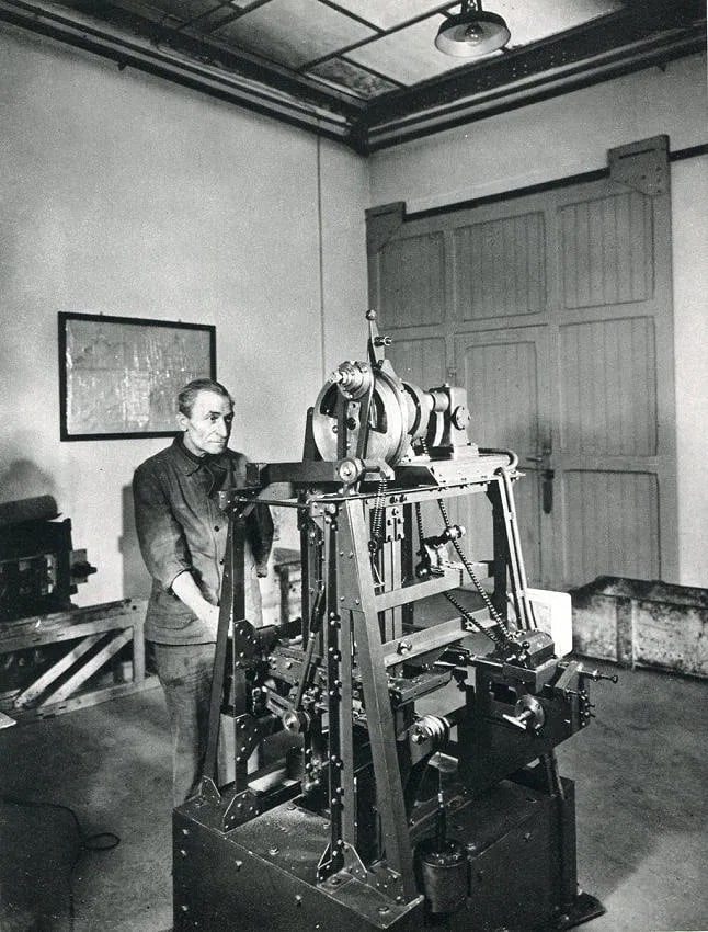 Robert Doisneau (French, 1912-1994) Print: Robert Doisneau (French, 1912-1994) Print. Peugeot Testing Factory Steel. Printed in 1979. 7.00 x 9.00 inches Not hand-signed unless otherwise stated. Photomechanical Print. Lots that contain nudity h