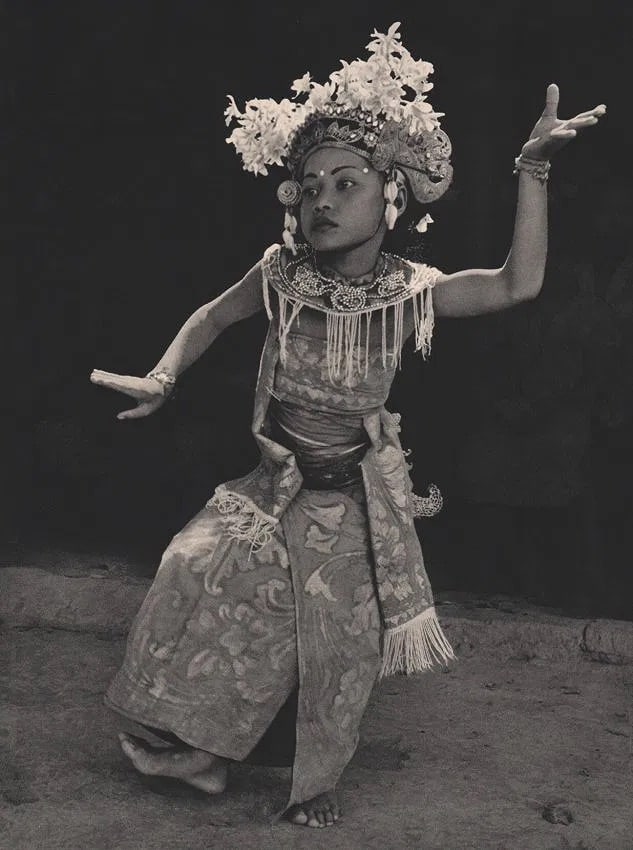 P. L. Dronkers Print: P. L. Dronkers Print. Bali-Ceremony. Printed in 1950. 8.00 x 11.00 inches Not hand-signed unless otherwise stated. Photomechanical Print. Lots that contain nudity have been partially obscured in the l