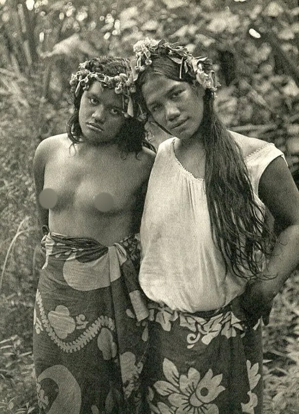 Lucien Gauthier (French, 1875-1971) Print: Lucien Gauthier (French, 1875-1971) Print. Tahitiennes. Printed in 1933. 4.50 x 6.00 inches Not hand-signed unless otherwise stated. Photomechanical Print. Lots that contain nudity have been partially