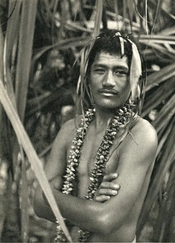 Lucien Gauthier (French, 1875-1971) Print: Lucien Gauthier (French, 1875-1971) Print. Tahitien. Printed in 1933. 4.50 x 6.00 inches Not hand-signed unless otherwise stated. Photomechanical Print. Lots that contain nudity have been partially ob