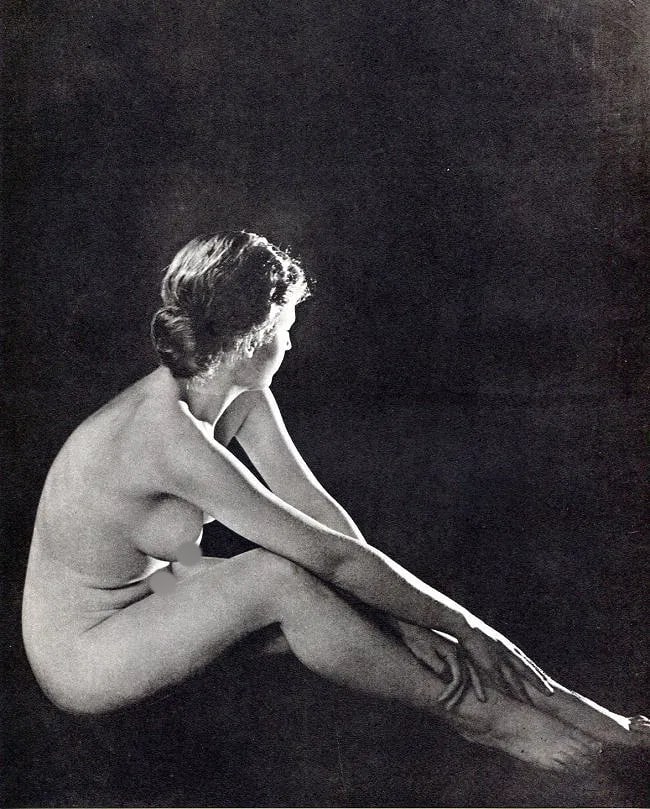 John Everard (British, 1876-1949) Print: John Everard (British, 1876-1949) Print. Female Nude. Printed in 1954. 8.00 x 10.00 inches Not hand-signed unless otherwise stated. Photomechanical Print. Lots that contain nudity have been partially