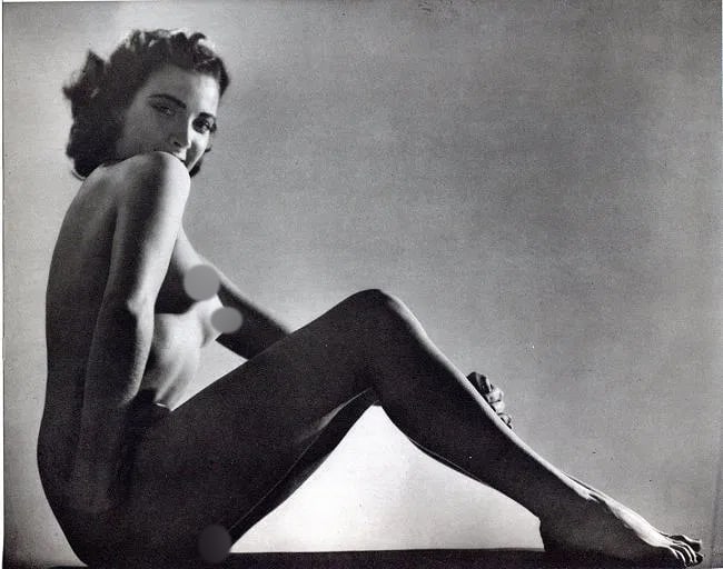 John Everard (British, 1876-1949) Print: John Everard (British, 1876-1949) Print. Female Nude. Printed in 1954. 8.00 x 7.00 inches Not hand-signed unless otherwise stated. Photomechanical Print. Lots that contain nudity have been partially