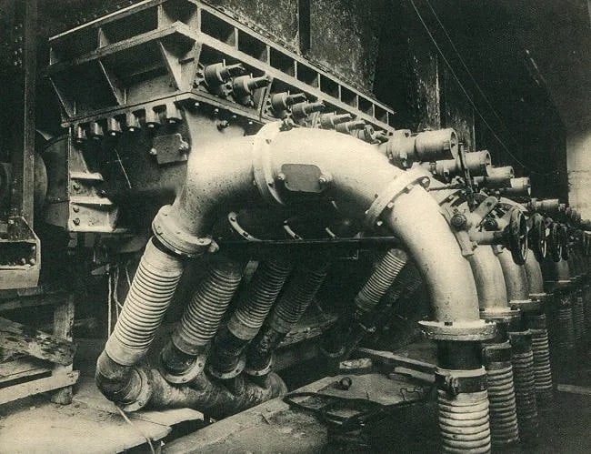 Germaine Krull (attr) (German-born, 1897-1985) Print: Germaine Krull (attr) (German-born, 1897-1985) Print. Pipes. Printed in 1930. 7.50 x 6.00 inches Not hand-signed unless otherwise stated. Photomechanical Print. Lots that contain nudity have been part