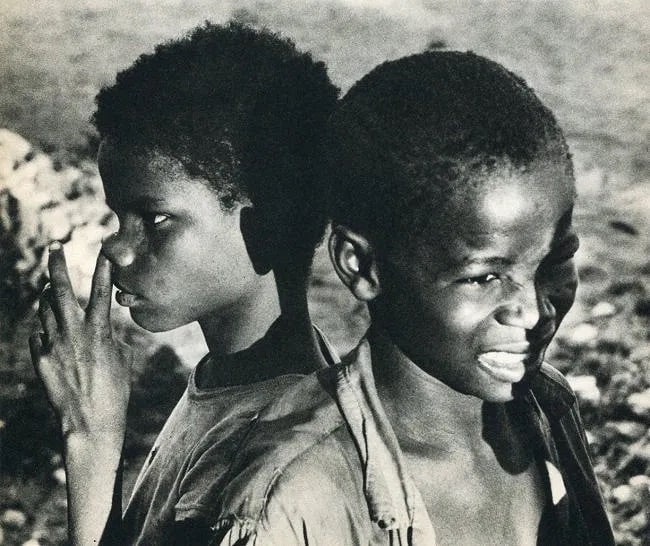 Herbert List (German, 1903-1975) Print: Herbert List (German, 1903-1975) Print. Children in Haiti. Printed in 1960. 8 x 7 inches Not hand-signed unless otherwise stated. Photomechanical Print. Lots that contain nudity have been partially ob