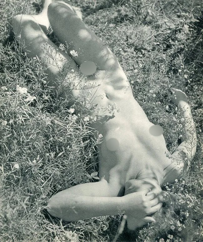 Remie Lohse (American, 1892-1947) Print: Remie Lohse (American, 1892-1947) Print. Outdoor Nude. Printed in 1937. 7.50 x 9.50 inches Not hand-signed unless otherwise stated. Photomechanical Print. Lots that contain nudity have been partially 