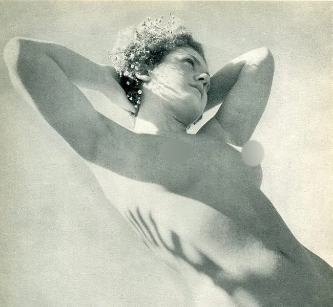 Remie Lohse (American, 1892-1947) Print: Remie Lohse (American, 1892-1947) Print. Shadow Nude. Printed in 1937. 7.50 x 7.00 inches Not hand-signed unless otherwise stated. Photomechanical Print. Lots that contain nudity have been partially