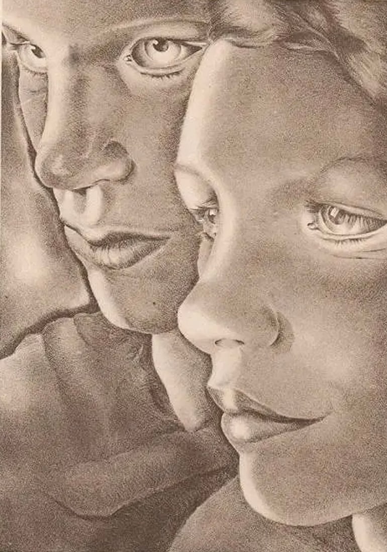 Mariette Lydis (Austrian, 1887- 1970) Print: Mariette Lydis (Austrian, 1887- 1970) Print. Faces. Printed in 1931. 6.00 x 9.00 inches Not hand-signed unless otherwise stated. Photomechanical Print. Lots that contain nudity have been partially obs