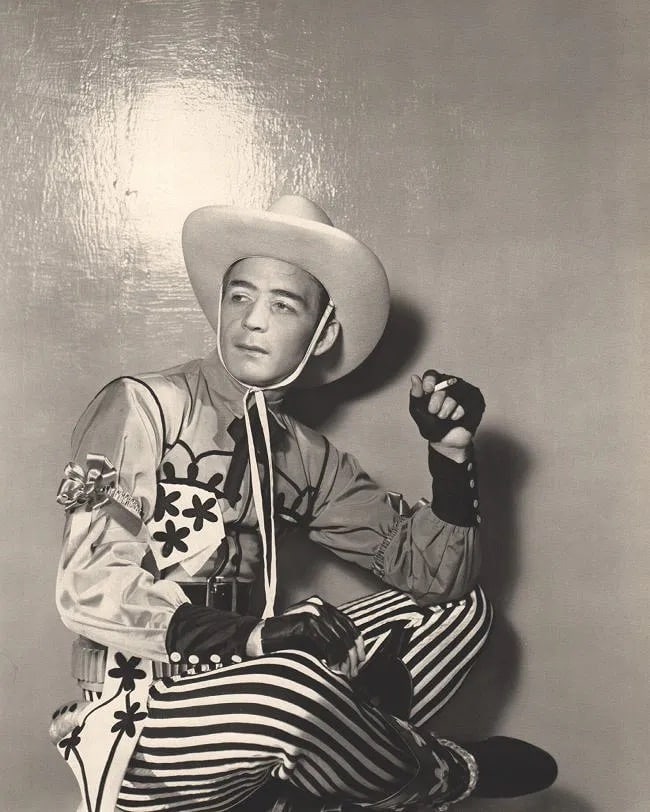 George Platt Lynes (American, 1907-1955) Print: George Platt Lynes (American, 1907-1955) Print. Billy the Kid. Eugene Loring 1938. Printed in 1985. 10.00 x 12.50 inches Not hand-signed unless otherwise stated. Photomechanical Print. Lots that