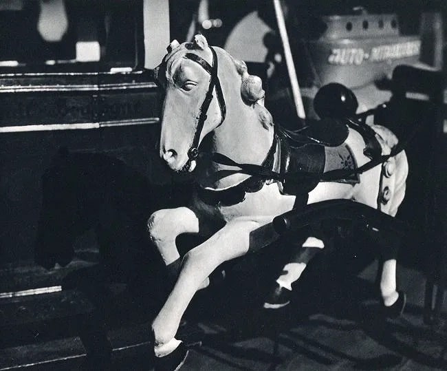 Lee Miller (American, 1907-1977) Print: Lee Miller (American, 1907-1977) Print. Merry Go Round. Printed in 1932. 9.00 x 7.00 inches Not hand-signed unless otherwise stated. Photomechanical Print. Lots that contain nudity have been