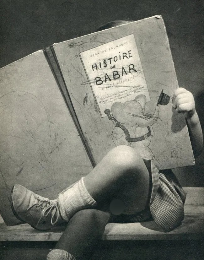 Rose Nedau Print: Rose Nedau Print. Histoire de Babar. Printed in 1948. 7.00 x 8.50 inches Not hand-signed unless otherwise stated. Photomechanical Print. Lots that contain nudity have been partially obscured in the li