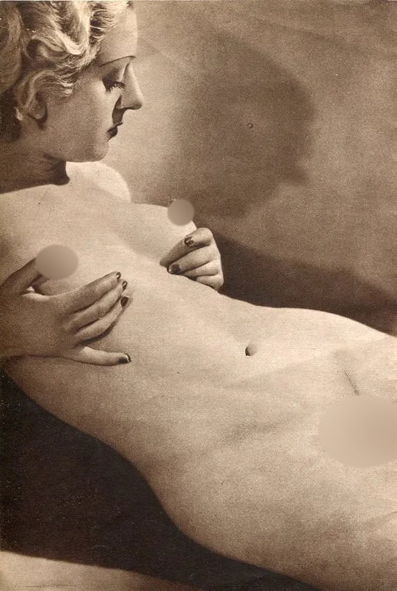 Roger Schall (French, 1904-1995) Print: Roger Schall (French, 1904-1995) Print. Nude Study. Printed in 1951. 7.00 x 10.00 inches Not hand-signed unless otherwise stated. Photomechanical Print. Lots that contain nudity have been partially