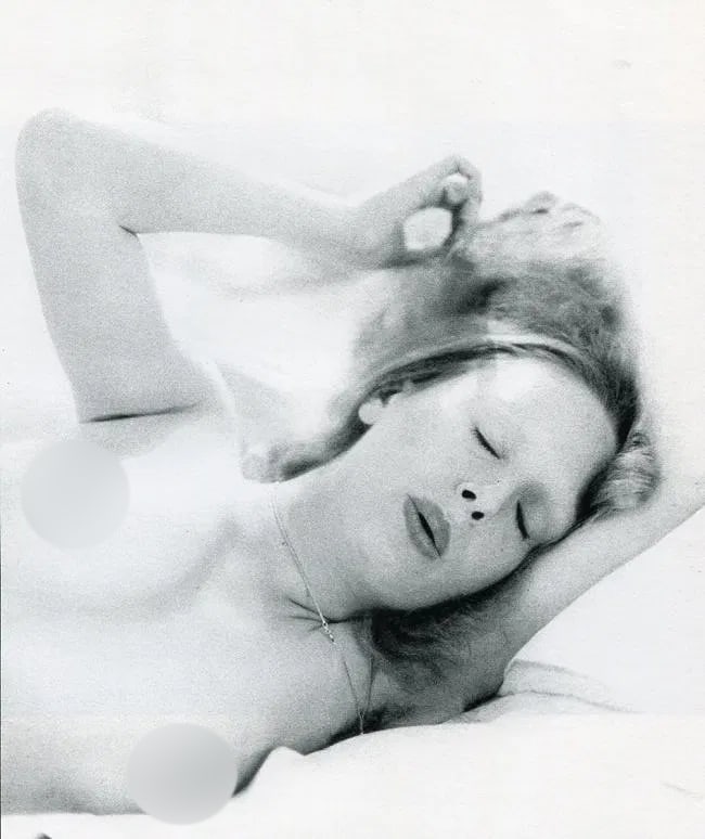 Hajime Sawatari (Japanese, b. 1940) Print: Hajime Sawatari (Japanese, b. 1940) Print. Nadia-Eyes Closed. Printed in 1973. 6.50 x 7.50 inches Not hand-signed unless otherwise stated. Photomechanical Print. Lots that contain nudity have been par