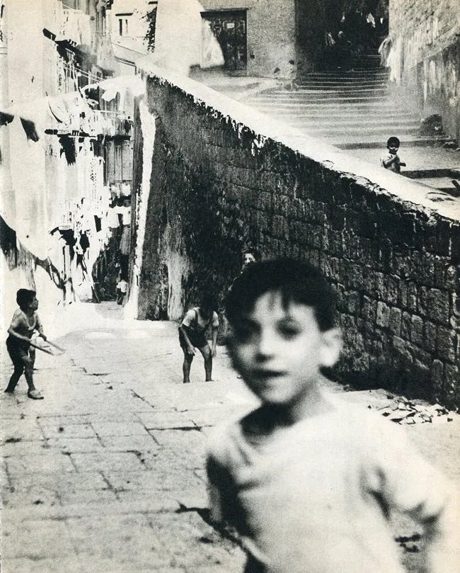 Anthony Stone Print: Anthony Stone Print. Boys at Play (Italy Naples). Printed in 1960. 8 x 10.5 inches Not hand-signed unless otherwise stated. Photomechanical Print. Lots that contain nudity have been partially
