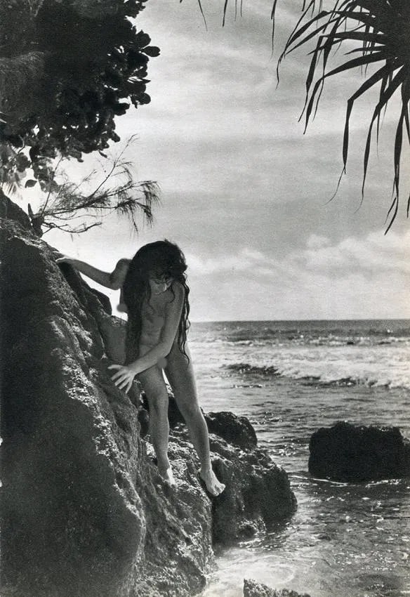 Adolph Sylvain (French, 1920-1991) Print: Adolph Sylvain (French, 1920-1991) Print. Tahiti Nude. Printed in 1966.5.5 x 8 inches Not hand-signed unless otherwise stated. Photomechanical Print. Lots that contain nudity have been partially