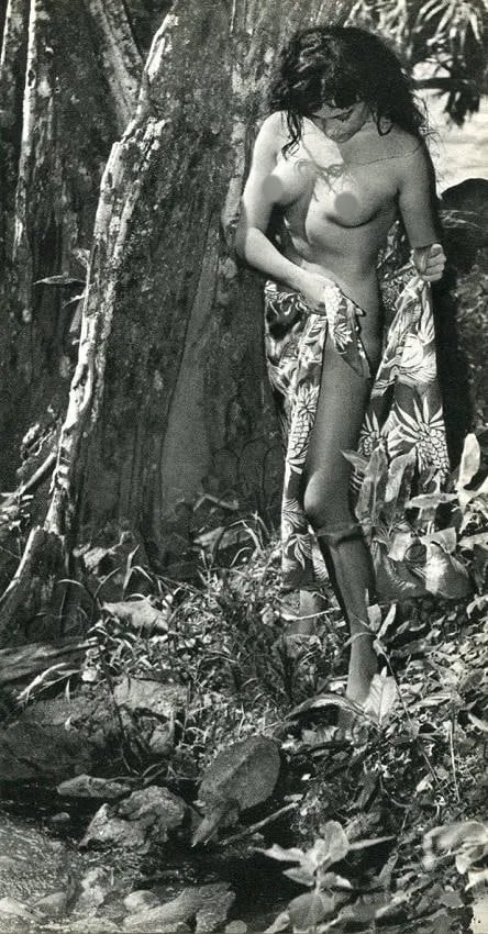 Adolph Sylvain (French, 1920-1991) Print: Adolph Sylvain (French, 1920-1991) Print. Tahiti Nude. Printed in 1966. 4.5 x 9 inches Not hand-signed unless otherwise stated. Photomechanical Print. Lots that contain nudity have been partially obsc