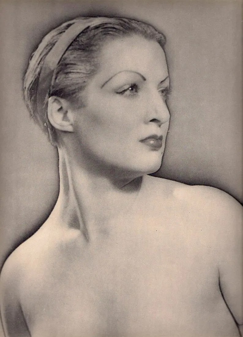 Man Ray (American, 1890- 1976) Print: Man Ray (American, 1890- 1976) Print. Portrait Solarized (Meret Oppenheim). Printed in 1937. 9.00 x 11.00 inches Not hand-signed unless otherwise stated. Photomechanical Print. Lots that contain
