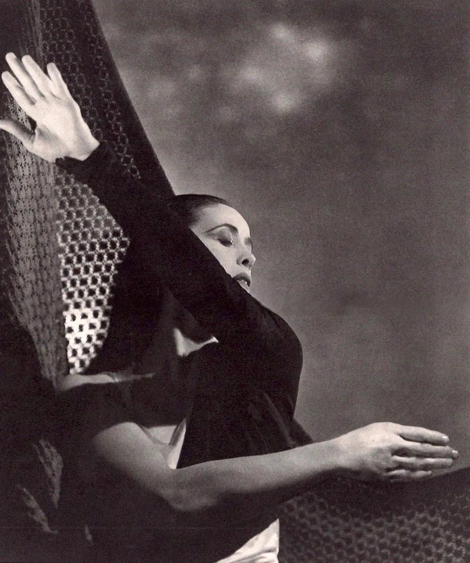 George Platt Lynes (American, 1907-1955) Print: George Platt Lynes (American, 1907-1955) Print. Martha Graham 1956. Printed in 1994. 10' X 12'' inches Not hand-signed unless otherwise stated. Photomechanical Print. Lots that contain nudity have