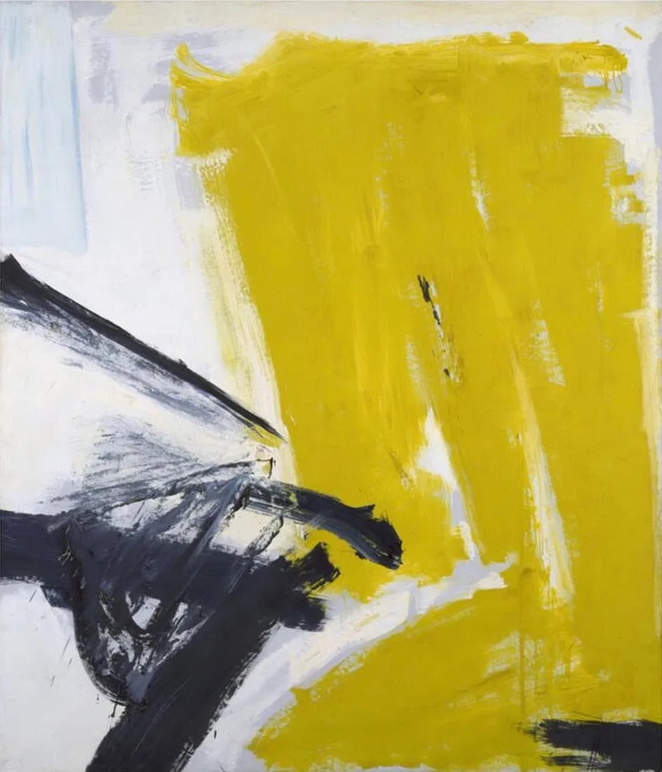 After Franz Kline (American, 1910-1962) Print: After Franz Kline (American, 1910-1962) Print. Zinc Yellow, "1959". 37.00 x 43.50 inches. Not hand-signed unless otherwise stated. Photomechanical Print. Lots that contain nudity have been partially