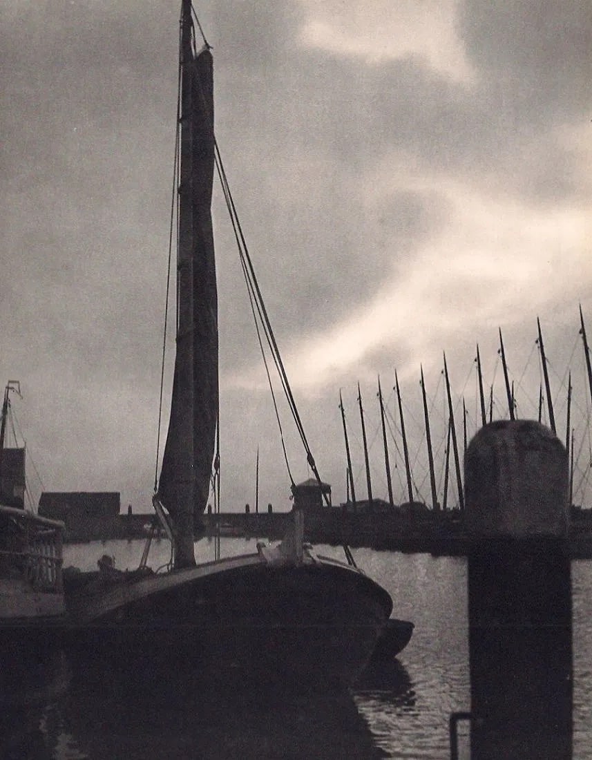 Roger Parry (French, 1905-1977) Print: Roger Parry (French, 1905-1977) Print. Bateaux de Peche Hollandais. Printed in 1939. 9.00 x 11.00 inches Not hand-signed unless otherwise stated. Photomechanical Print. Lots that contain nudity have