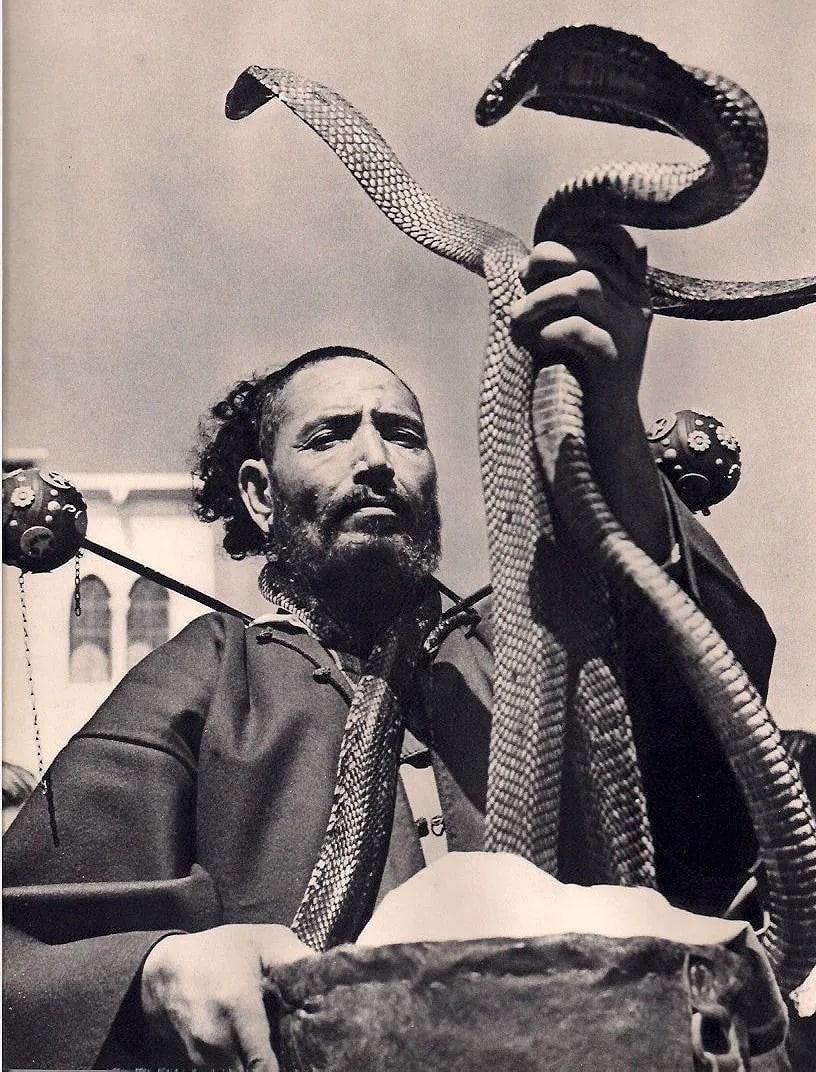 Andre Steiner Print: Andre Steiner Print. Snake Charmer. Printed in 1939. 8.50 x 10.50 inches Not hand-signed unless otherwise stated. Photomechanical Print. Lots that contain nudity have been partially obscured in the