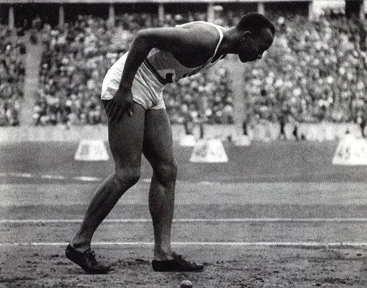 Leni Riefenstahl (German, 1902-2003) Jesse Owens, Olympics, 1937, Print: Leni Riefenstahl (German, 1902-2003) Jesse Owens, Olympics, 1937, Print. 7.50 x 5.50 inches. Photogravure. Not hand-signed unless otherwise stated. Photomechanical Print. Lots that contain nudity