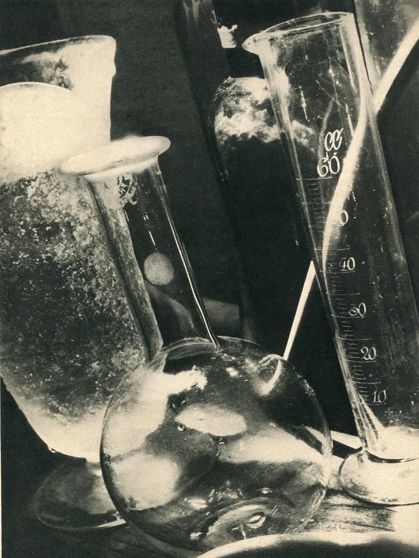 Roger Parry (French, 1905-1977 ) Print: Roger Parry (French, 1905-1977 ) Print. Laboratory. Printed in 1963. 7.00 x 9.00 inches Not hand-signed unless otherwise stated. Photomechanical Print. Lots that contain nudity have been partially