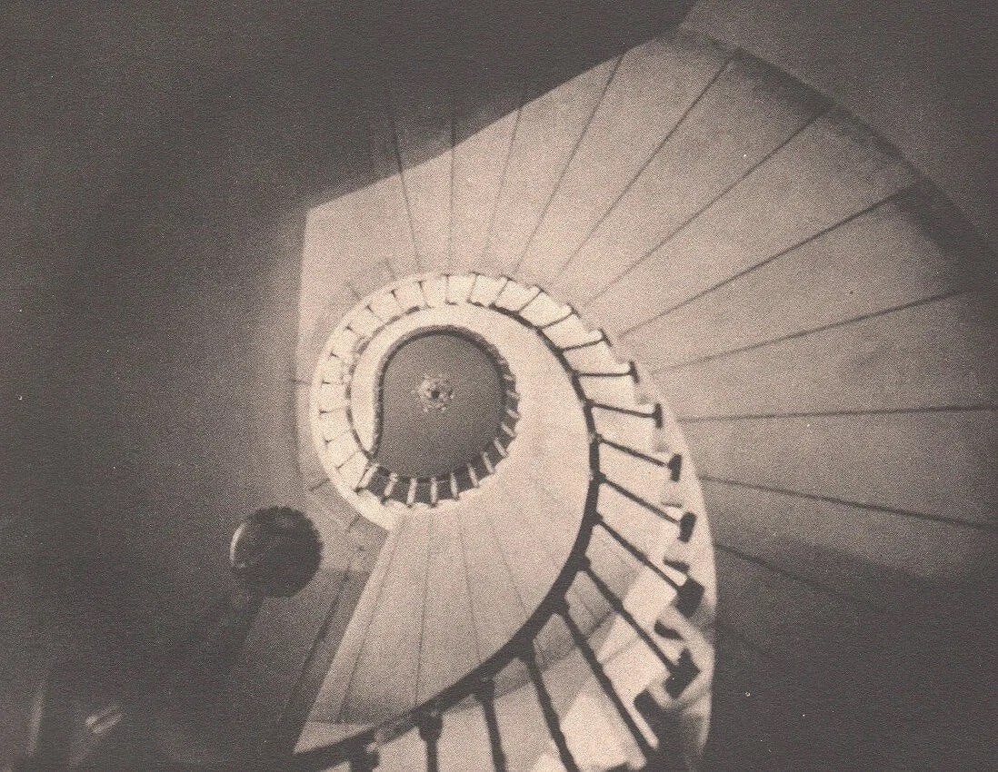 William Ritasse M (American, 1894-1968) Print: William Ritasse M (American, 1894-1968) Print. The Circular Stairway. Printed in 1929. 7.50 x 5.50 inches Not hand-signed unless otherwise stated. Photomechanical Print. Lots that contain nudity have