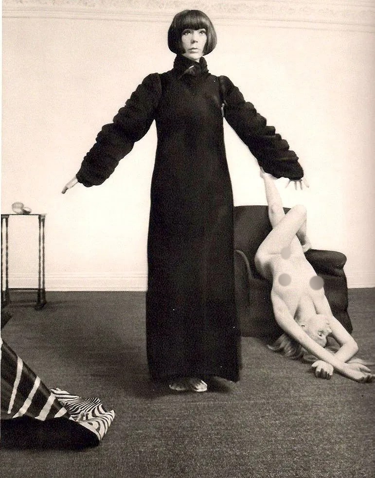 Karin Szekessy (German, b. 1938) Print: Karin Szekessy (German, b. 1938) Print. Robed and Nude. Printed in 1969. 7.50 x 10.00 inches Not hand-signed unless otherwise stated. Photomechanical Print. Lots that contain nudity have been