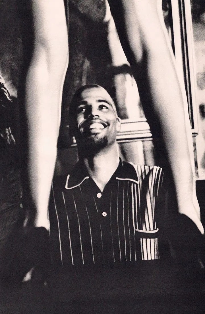 Ellen von Unwerth (German, b. 1954)Print: Ellen von Unwerth (German, b. 1954)Print. Darrick & NY Dancer 93. Printed in 1995. 9 x14 inches Not hand-signed unless otherwise stated. Photomechanical Print. Lots that contain nudity have been