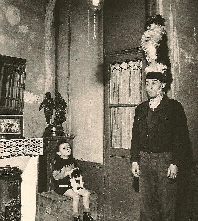Robert Doisneau (French, 1912-1994) Print: Robert Doisneau (French, 1912-1994) Print. Dog Trainer. Printed in 1979. 7.00 x 8.00 inches Not hand-signed unless otherwise stated. Photomechanical Print. Lots that contain nudity have been partially