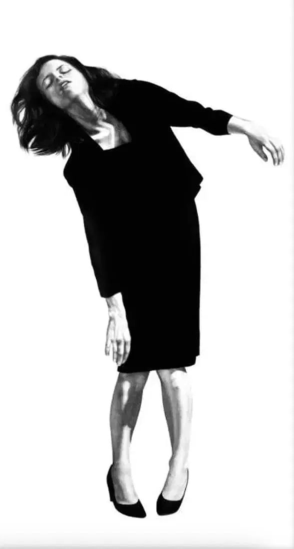 After Robert Longo (American, b. 1953) Man in Suit: After Robert Longo (American, b. 1953) Woman. 44.00 x 79.00 inches. Not hand-signed unless otherwise stated. Photomechanical Print. Lots that contain nudity have been partially obscured in the listing